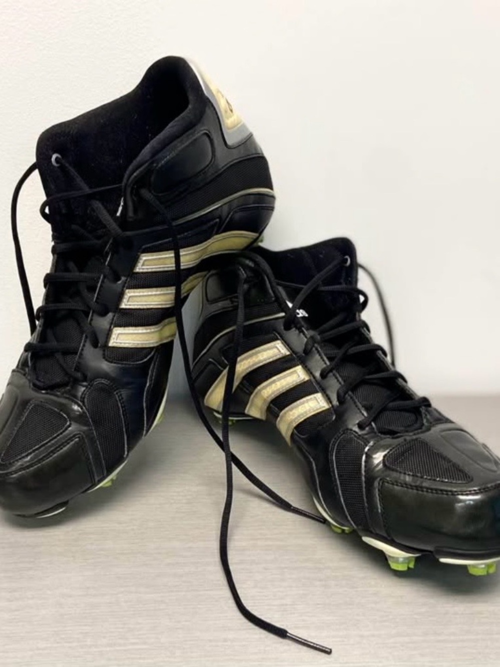 Adidas Scorch Destroy Fly Black and White Football Cleats Men Size 14